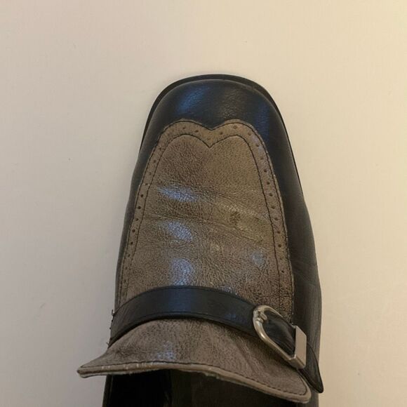 Vintage Y2K Pilgrim Buckle Block Heel 40s Vibe Brogues, 7 - Picture 13 of 16